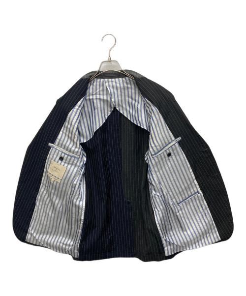LARDINI（ラルディーニ）LARDINI (ラルディーニ) WOOSTER (ニックウースター) クレイジーパターンテーラードジャケット ネイビー×グレー サイズ:SIZE 48の古着・服飾アイテム