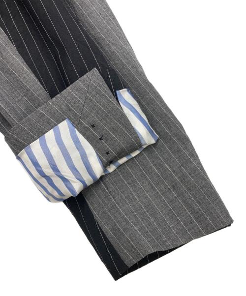 LARDINI（ラルディーニ）LARDINI (ラルディーニ) WOOSTER (ニックウースター) クレイジーパターンテーラードジャケット ネイビー×グレー サイズ:SIZE 48の古着・服飾アイテム