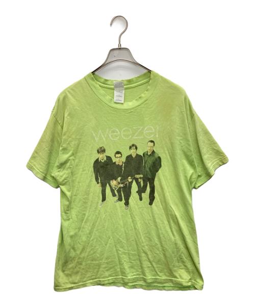 GILDAN（ギルダン）GILDAN (ギルダン) WEEZER Green Album Tシャツ 黄緑 サイズ:SIZE Lの古着・服飾アイテム