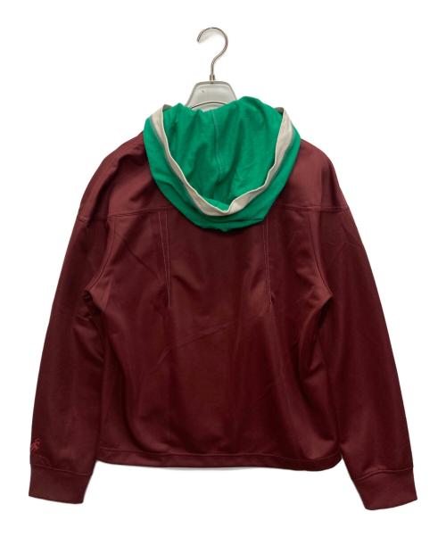 asics novalis（アシックス ノヴァリス）ASICS NOVALIS (アシックス ノヴァリス) Kiko Kostadinov (キコ・コスタディノフ) ZIP-UP JERSEY JKT レッド サイズ:SIZE Mの古着・服飾アイテム
