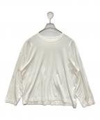 MARKAWAREマーカウェア）の古着「ORGANIC GIZA 80/2 KNIT COMFORT FIT TEE L/S」｜ホワイト