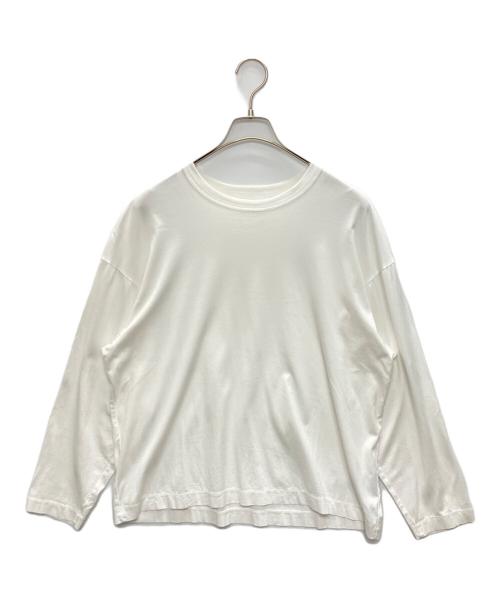 MARKAWARE（マーカウェア）MARKAWARE (マーカウェア) ORGANIC GIZA 80/2 KNIT COMFORT FIT TEE L/S ホワイト サイズ:SIZE 1の古着・服飾アイテム
