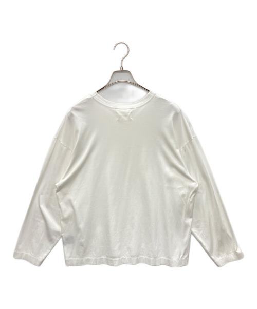 MARKAWARE（マーカウェア）MARKAWARE (マーカウェア) ORGANIC GIZA 80/2 KNIT COMFORT FIT TEE L/S ホワイト サイズ:SIZE 1の古着・服飾アイテム
