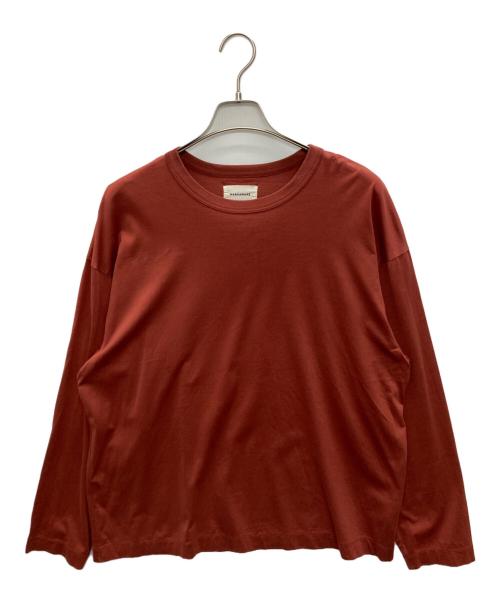 MARKAWARE（マーカウェア）MARKAWARE (マーカウェア) ORGANIC GIZA 80/2 KNIT COMFORT FIT TEE L/S ブラウン サイズ:SIZE　2の古着・服飾アイテム