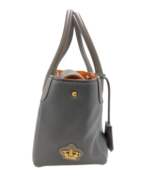 A.D.M.J.（エーディーエムジェイ）A.D.M.J. (エーディーエムジェイ) ミニトートバッグ グレーの古着・服飾アイテム