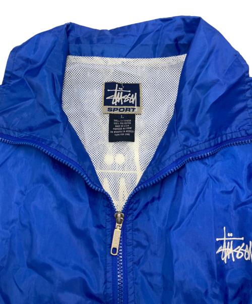 stussy（ステューシー）stussy (ステューシー) 90'sジップアップジャケット ブルー サイズ:SIZE Lの古着・服飾アイテム