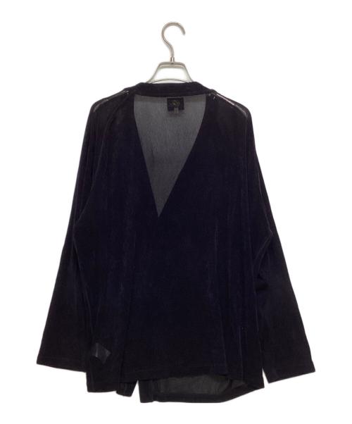 Needles（ニードルズ）Needles (ニードルズ) Nylon Mesh V Neck Cardigan パープル サイズ:Lの古着・服飾アイテム