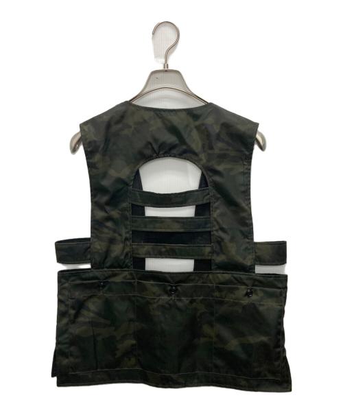 AiE（エーアイイー）AiE (エーアイイー) twill uneven dye nylon game vest カーキ サイズ:SIZE Mの古着・服飾アイテム