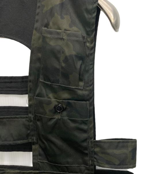 AiE（エーアイイー）AiE (エーアイイー) twill uneven dye nylon game vest カーキ サイズ:SIZE Mの古着・服飾アイテム
