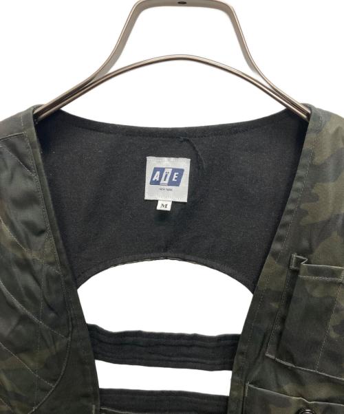 AiE（エーアイイー）AiE (エーアイイー) twill uneven dye nylon game vest カーキ サイズ:SIZE Mの古着・服飾アイテム