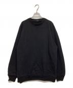 COMOLIコモリ）の古着「コットン裏毛クルーネック」｜ブラック