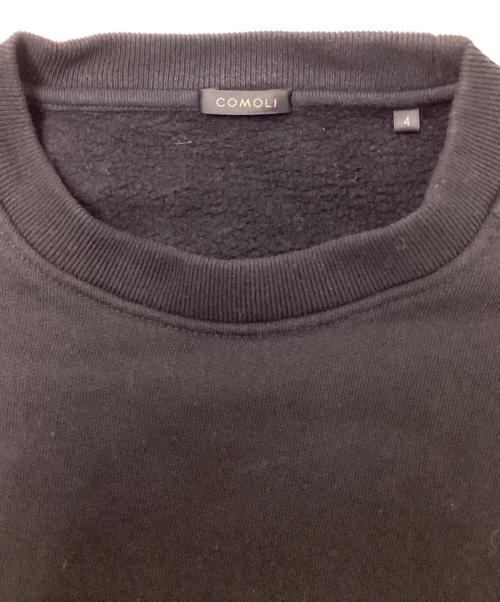 COMOLI（コモリ）COMOLI (コモリ) コットン裏毛クルーネック ブラック サイズ:SIZE　4の古着・服飾アイテム