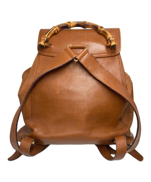 GUCCI（グッチ）GUCCI (グッチ) バンブーバックパック ブラウンの古着・服飾アイテム