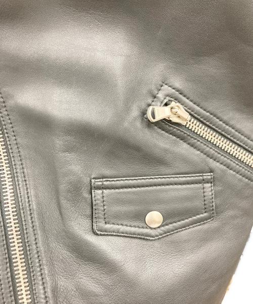 TOMORROW LAND（トゥモローランド）TOMORROW LAND (トゥモローランド) DENIM (デニム) シープレザーダブルライダースジャケット ブラック サイズ:SIZE 44の古着・服飾アイテム