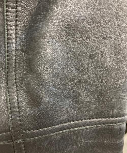 TOMORROW LAND（トゥモローランド）TOMORROW LAND (トゥモローランド) DENIM (デニム) シープレザーダブルライダースジャケット ブラック サイズ:SIZE 44の古着・服飾アイテム