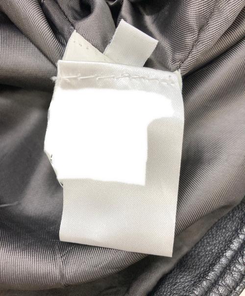 TOMORROW LAND（トゥモローランド）TOMORROW LAND (トゥモローランド) DENIM (デニム) シープレザーダブルライダースジャケット ブラック サイズ:SIZE 44の古着・服飾アイテム