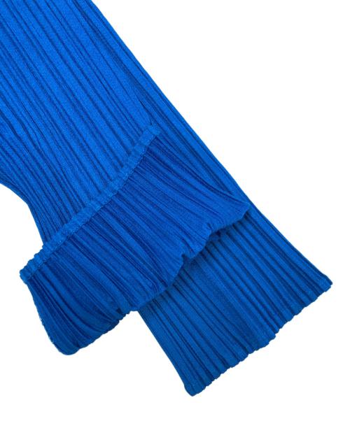 PLEATS PLEASE（プリーツプリーズ）PLEATS PLEASE (プリーツプリーズ) プリーツカットソー ブルー サイズ:SIZE 4の古着・服飾アイテム