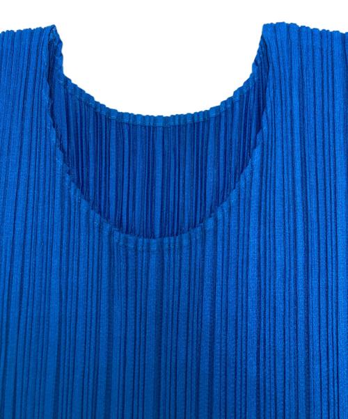 PLEATS PLEASE（プリーツプリーズ）PLEATS PLEASE (プリーツプリーズ) プリーツカットソー ブルー サイズ:SIZE 4の古着・服飾アイテム