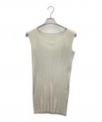 PLEATS PLEASEプリーツプリーズ）の古着「ノースリーブプリーツワンピース」｜グレー