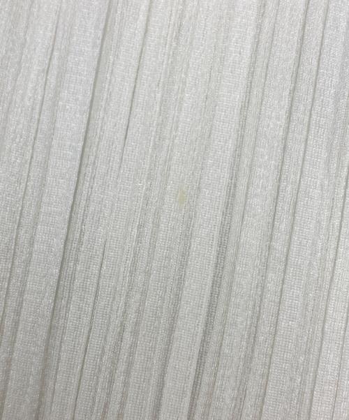 PLEATS PLEASE（プリーツプリーズ）PLEATS PLEASE (プリーツプリーズ) ノースリーブプリーツカットソー ホワイト×グレー サイズ:SIZE 3の古着・服飾アイテム