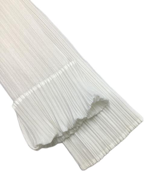 PLEATS PLEASE（プリーツプリーズ）PLEATS PLEASE (プリーツプリーズ) 2Bプリーツカーディガン ホワイト サイズ:SIZE 4の古着・服飾アイテム