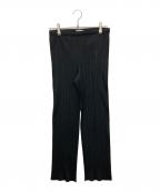 PLEATS PLEASEプリーツプリーズ）の古着「プリーツパンツ」｜ブラック