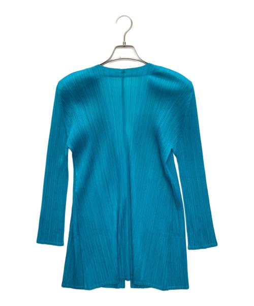 PLEATS PLEASE（プリーツプリーズ）PLEATS PLEASE (プリーツプリーズ) 2Bプリーツカーディガン スカイブルー サイズ:SIZE 3の古着・服飾アイテム