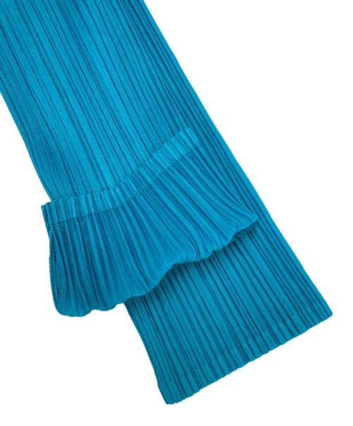 PLEATS PLEASE（プリーツプリーズ）PLEATS PLEASE (プリーツプリーズ) 2Bプリーツカーディガン スカイブルー サイズ:SIZE 3の古着・服飾アイテム