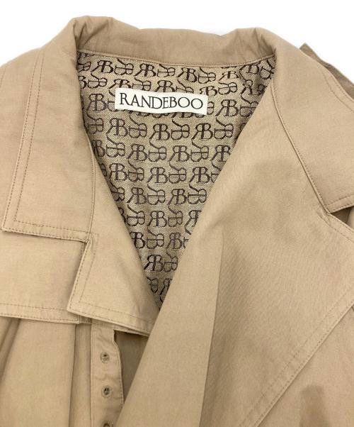 RANDEBOO（ランデブー）RANDEBOO (ランデブー) モノグラムトレンチコート ベージュ サイズ:SIZE Freeの古着・服飾アイテム
