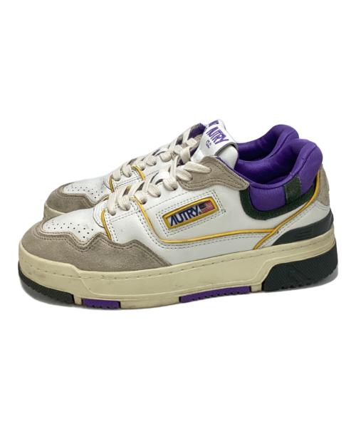 AUTRY（オートリ―）AUTRY (オートリ―) CLC Low ホワイト×パープル サイズ:SIZE 38の古着・服飾アイテム