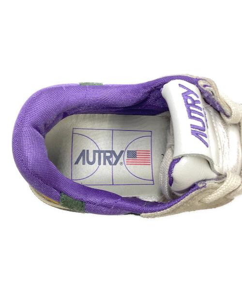 AUTRY（オートリ―）AUTRY (オートリ―) CLC Low ホワイト×パープル サイズ:SIZE 38の古着・服飾アイテム