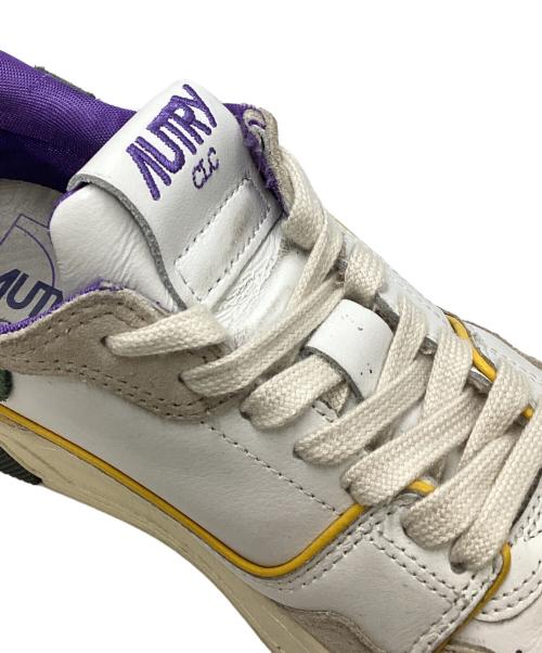 AUTRY（オートリ―）AUTRY (オートリ―) CLC Low ホワイト×パープル サイズ:SIZE 38の古着・服飾アイテム