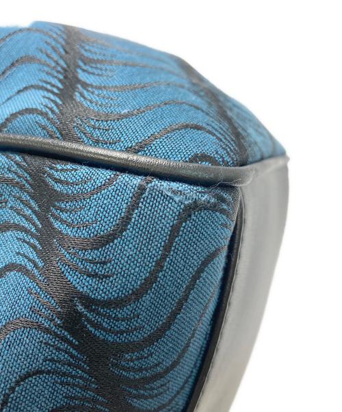 SMYTHSON（スマイソン）SMYTHSON (スマイソン) トートバッグ ブルー×ブラックの古着・服飾アイテム