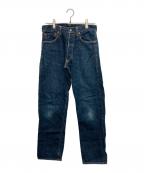 EVISUエヴィス）の古着「カモメプリントデニムパンツ」｜インディゴ