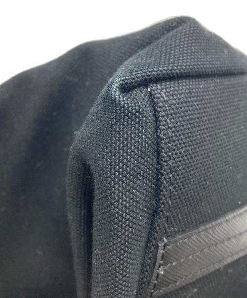 A.D.M.J.（エーディーエムジェイ）A.D.M.J. (エーディーエムジェイ) キャンバンスコンビトートバッグ ブラック×ブルーの古着・服飾アイテム