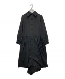 H&M×Maison Margiela（エイチアンドエム×メゾンマルジェラ）の古着「変形シャツワンピース」｜ブラック