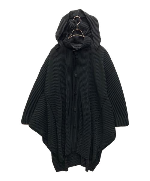 HOMME PLISSE ISSEY MIYAKE（オム プリッセ イッセイ ミヤケ）HOMME PLISSE ISSEY MIYAKE (オムプリッセ イッセイ ミヤケ) KITEプリーツコート ブラック サイズ:SIZE 1の古着・服飾アイテム