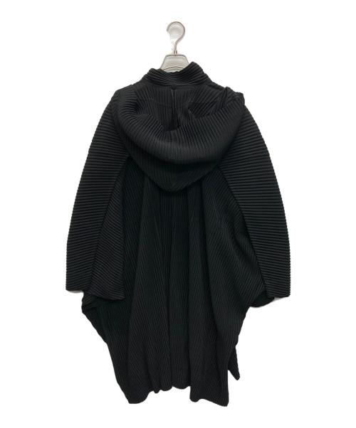 HOMME PLISSE ISSEY MIYAKE（オム プリッセ イッセイ ミヤケ）HOMME PLISSE ISSEY MIYAKE (オムプリッセ イッセイ ミヤケ) KITEプリーツコート ブラック サイズ:SIZE 1の古着・服飾アイテム