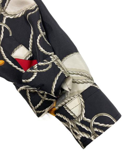 LAUREN RALPH LAUREN（ローレンラルフローレン）LAUREN RALPH LAUREN (ローレンラルフローレン) シルクシャツワンピース マルチカラー サイズ:SIZE　4の古着・服飾アイテム