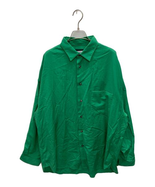 MAISON SPECIAL（メゾンスペシャル）MAISON SPECIAL (メゾンスペシャル) REDA ACTIVEウォッシャブルウールプライムオーバーレギュラーシャツ グリーン サイズ:SIZE 2の古着・服飾アイテム