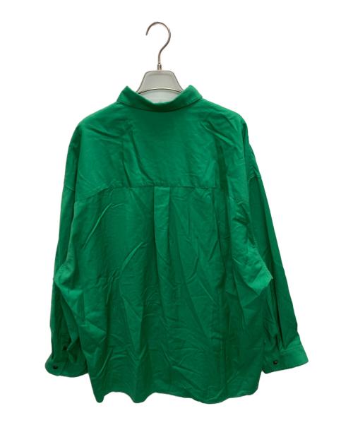 MAISON SPECIAL（メゾンスペシャル）MAISON SPECIAL (メゾンスペシャル) REDA ACTIVEウォッシャブルウールプライムオーバーレギュラーシャツ グリーン サイズ:SIZE 2の古着・服飾アイテム