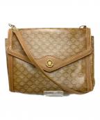 CELINEセリーヌ）の古着「マカダム総柄ショルダーバッグ」｜ベージュ