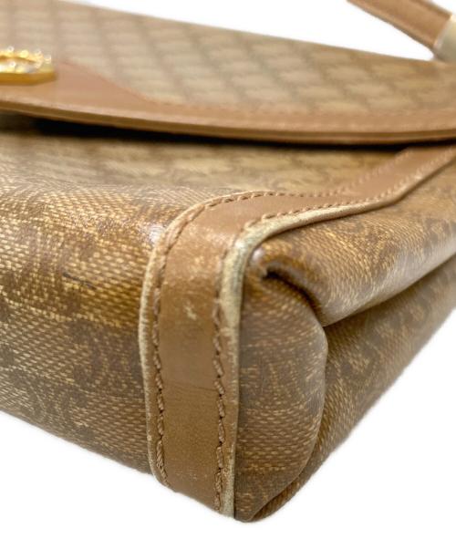 CELINE（セリーヌ）CELINE (セリーヌ) マカダム総柄ショルダーバッグ ベージュの古着・服飾アイテム