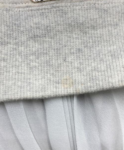 MIHARA YASUHIRO（ミハラヤスヒロ）MIHARA YASUHIRO (ミハラヤスヒロ) HOODIE COMBINED DRESS ホワイト×グレー サイズ:SIZE Freeの古着・服飾アイテム