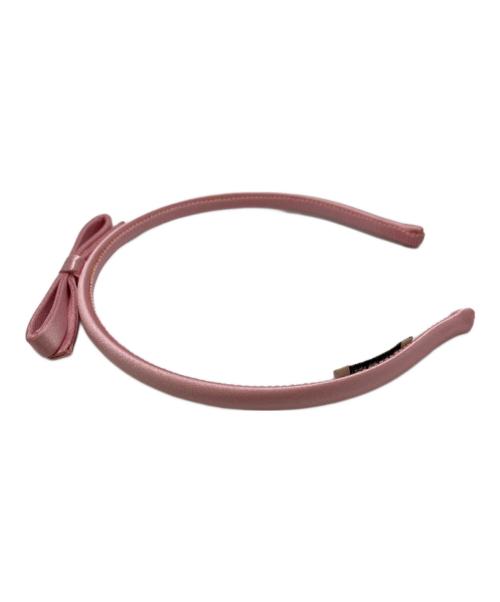 MIU MIU（ミュウミュウ）MIU MIU (ミュウミュウ) カチューシャ ピンクの古着・服飾アイテム