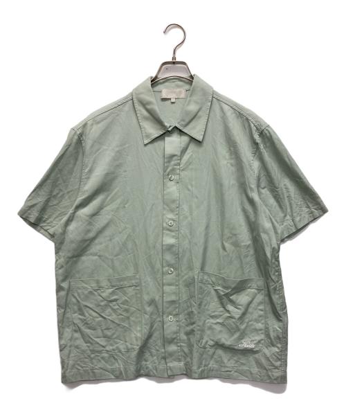 KITH（キス）KITH (キス) Silk Cotton Boxy Collared Overshirt オリーブ サイズ:SIZE Mの古着・服飾アイテム