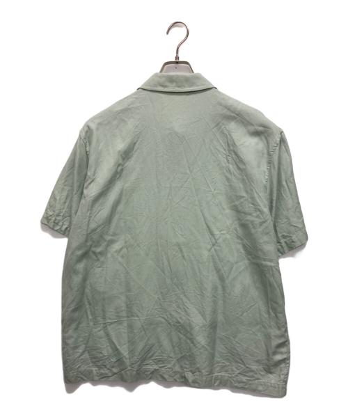 KITH（キス）KITH (キス) Silk Cotton Boxy Collared Overshirt オリーブ サイズ:SIZE Mの古着・服飾アイテム