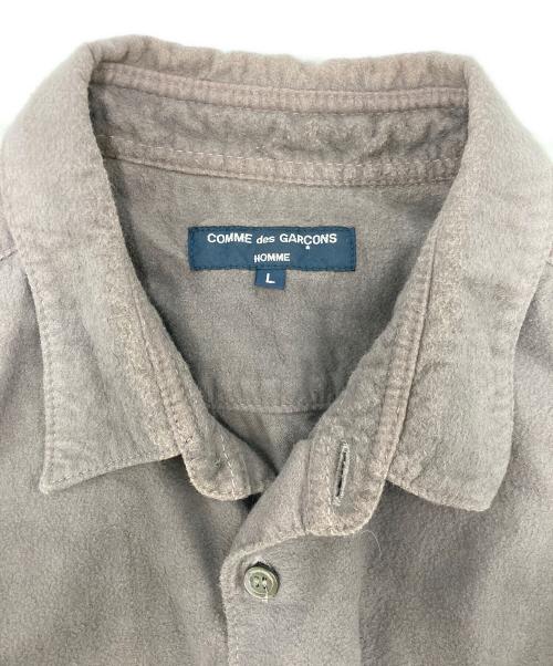 COMME des GARCONS HOMME（コムデギャルソン オム）COMME des GARCONS HOMME (コムデギャルソン オム) ジップポケットネルシャツ ブラウン サイズ:SIZE Lの古着・服飾アイテム