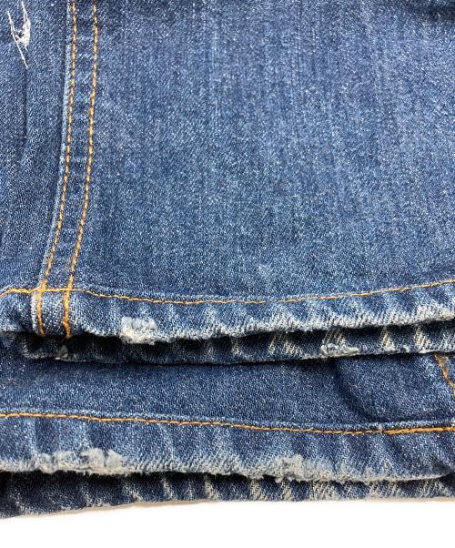 DOLCE & GABBANA（ドルチェ＆ガッバーナ）DOLCE & GABBANA (ドルチェ＆ガッバーナ) クラッシュ加工デニムパンツ インディゴ サイズ:SIZE 44の古着・服飾アイテム