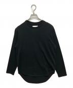 Textテクスト）の古着「Round Hem Long Sleeves Tee」｜ブラック